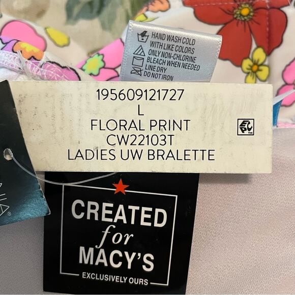 California Waves Floral Print Bikini Large NWT - Picture 5 of 14